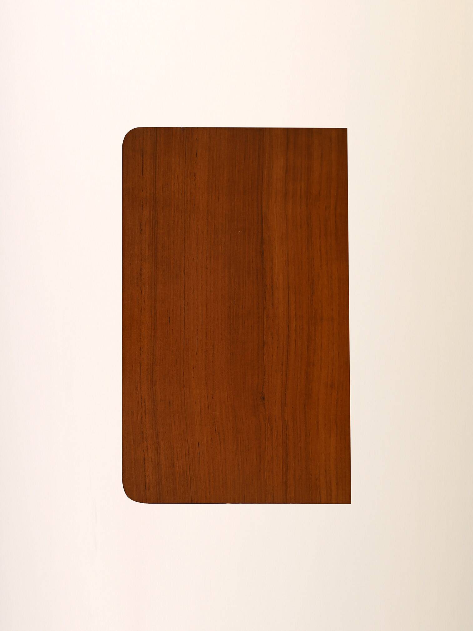 Vintage teak and metal hanging nightstand