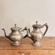 Antique Coffee Pot Teapot Louis XV Silver-Plated Metal 20th Century Coffee Set