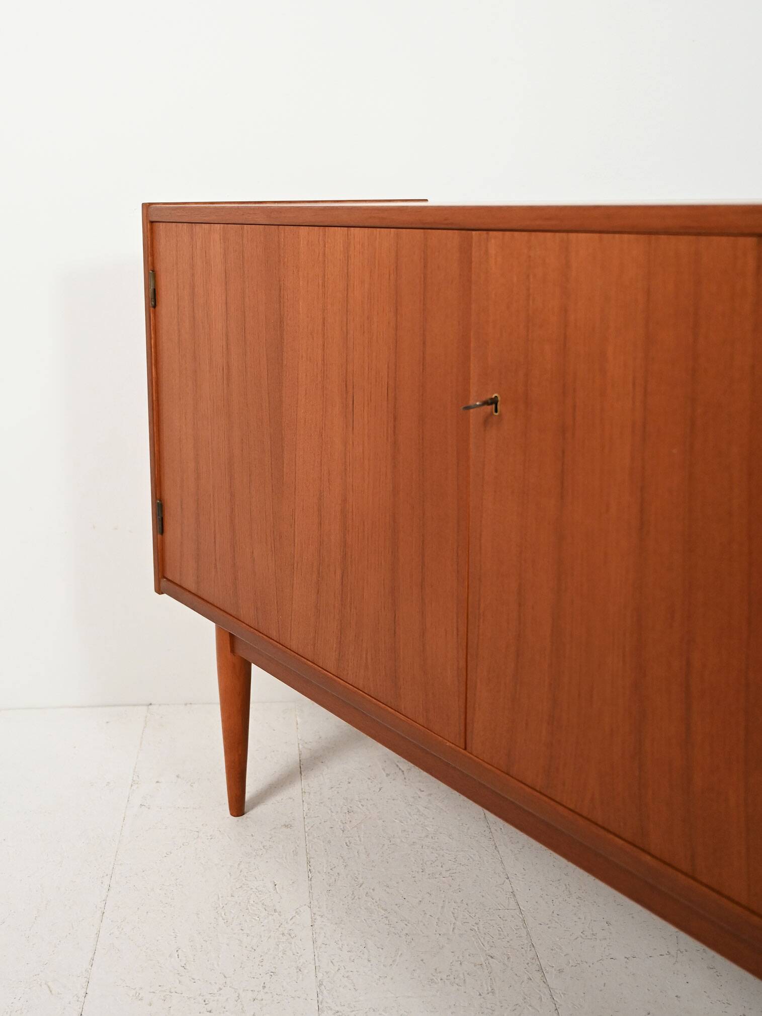 Scandinavian sideboard with tile-style drawers from the 1950s