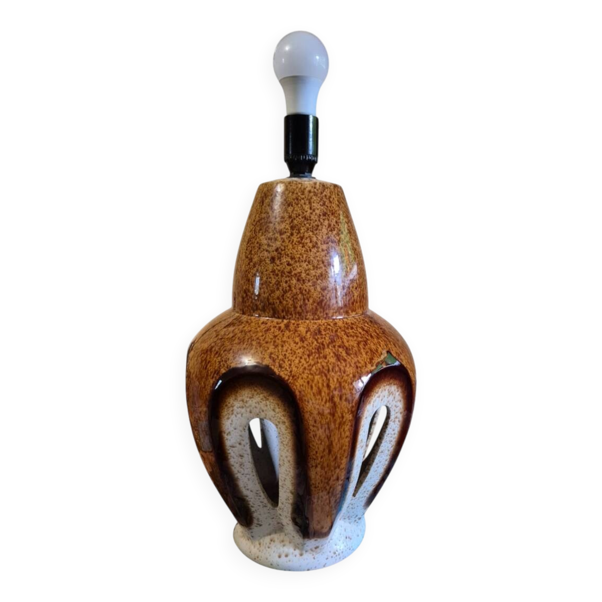 Ceramic lamp signed Baudin