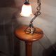 Iron lamp forge art nouveau Brandt ,1900