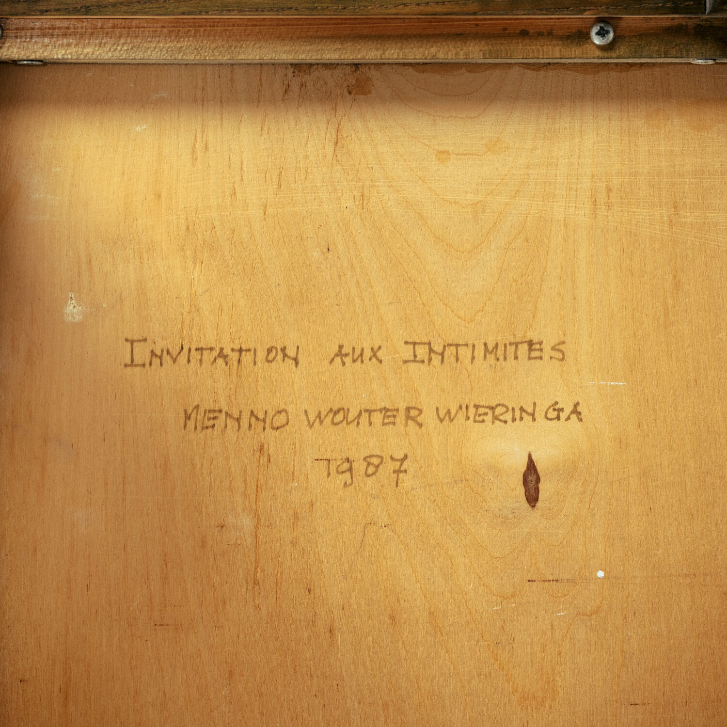 Conversation bench inspired by Rennie Mackintosh, unique, 1980