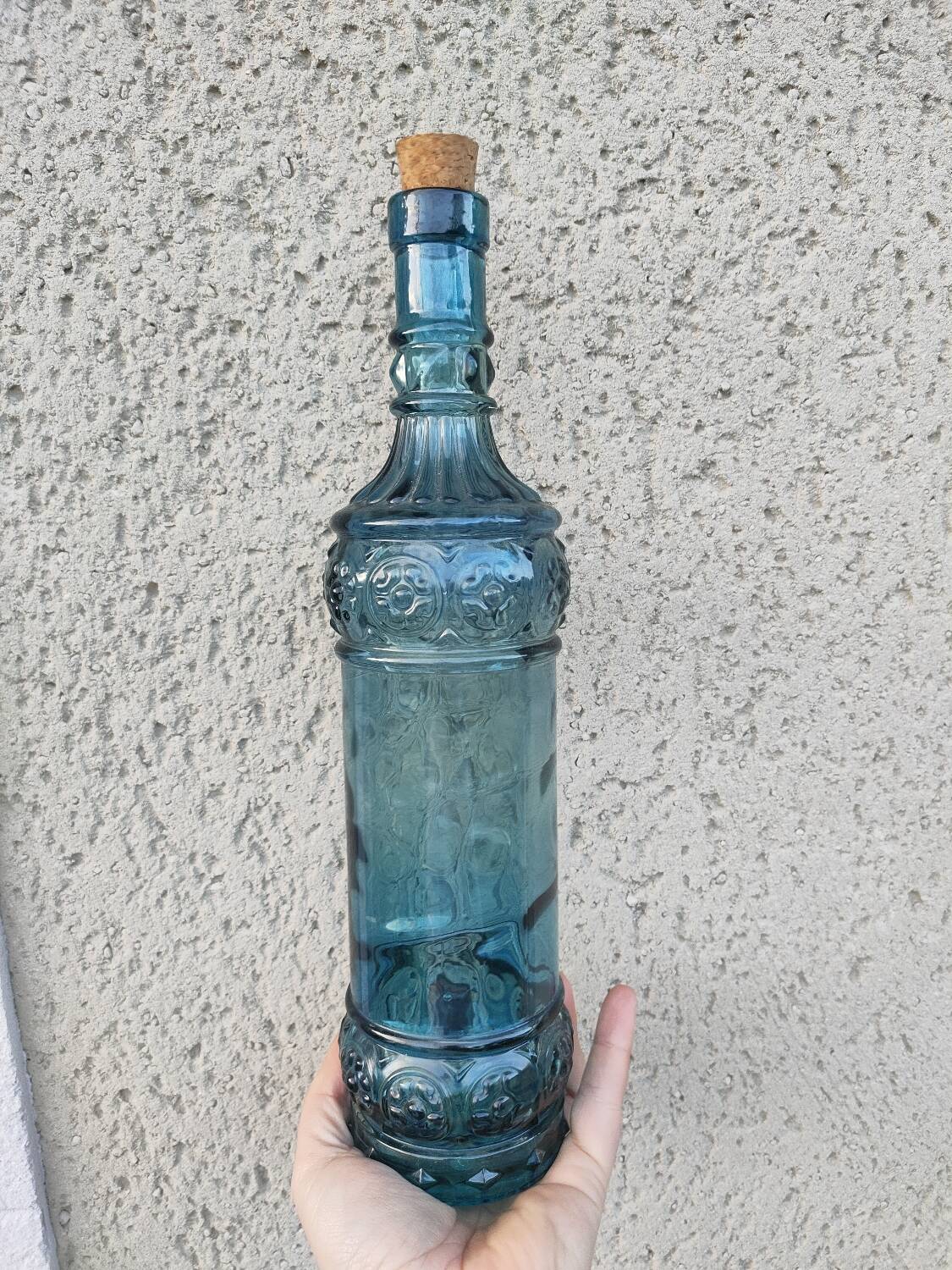 Turquoise blue bottle