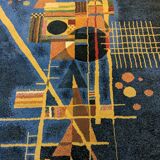Carpet postmodern 80s kandinsky pattern