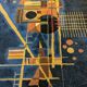 Carpet postmodern 80s kandinsky pattern