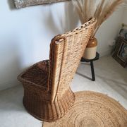 Fauteuil corbeille en rotin