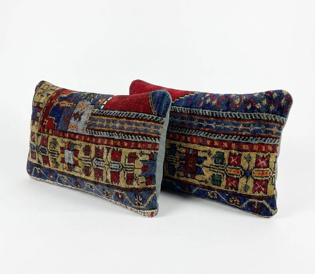 Set of 2 vintage Turkish cushion covers 38x58 cm