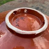 Pair of dishes Safi Dmani ethnic ceramic fish yellow and blue - vintage pottery