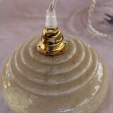 Baladeuse en verre de Clichy jaune vintage