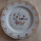 Assiette degustation décoration oiseau Limoges