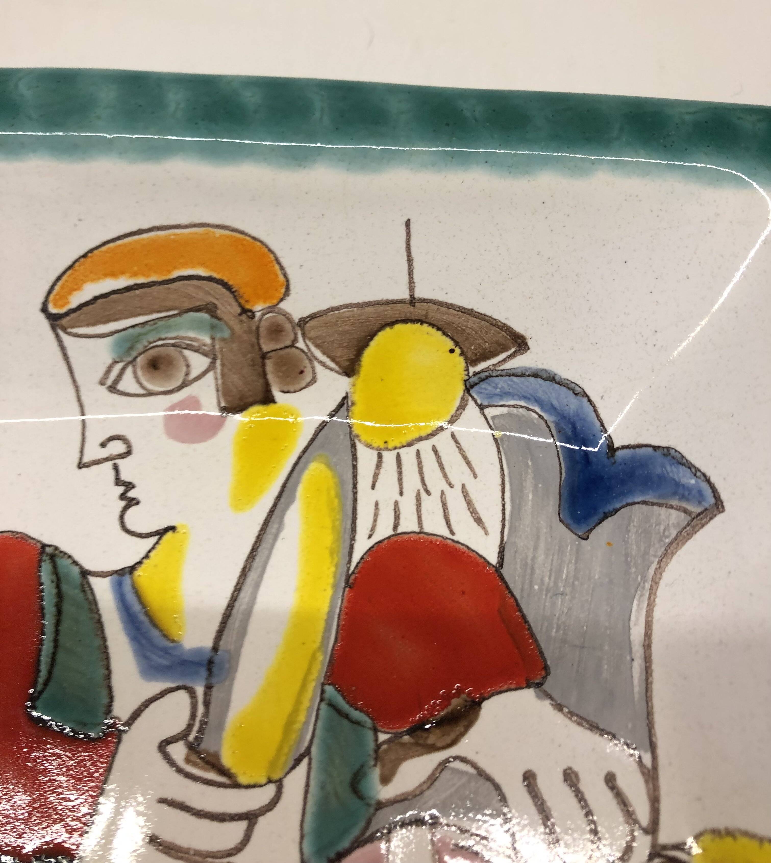 Italian ceramic empty pocket by Desimone