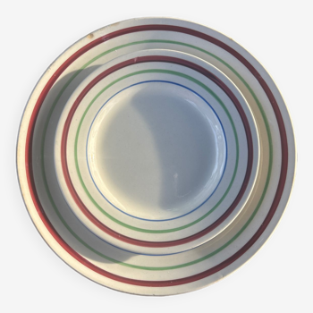 Porcelain bistro plates Gien