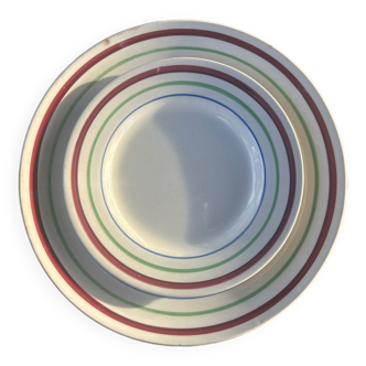 Porcelain bistro plates Gien