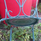 3 wrought iron garden chairs