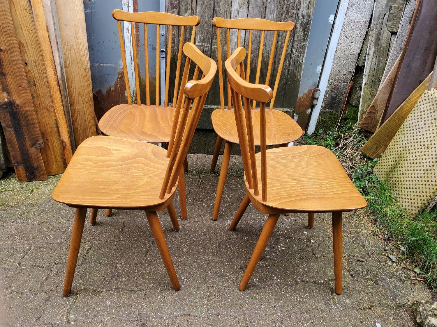 4 Baumann “Menuet” bistro chairs