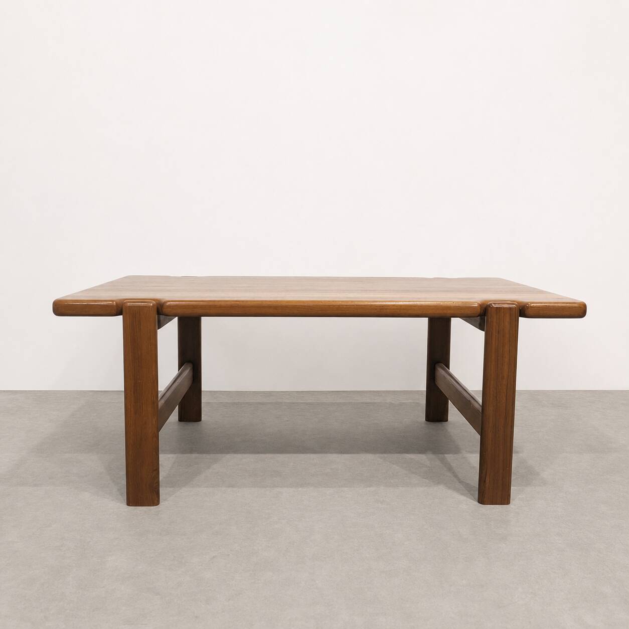 Vintage Danish coffee table in solid teak.