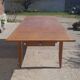Extendable table in solid oak - French Reconstruction style 1950