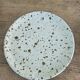 6 signed Tiffoche vintage pyrite glazed stoneware plates