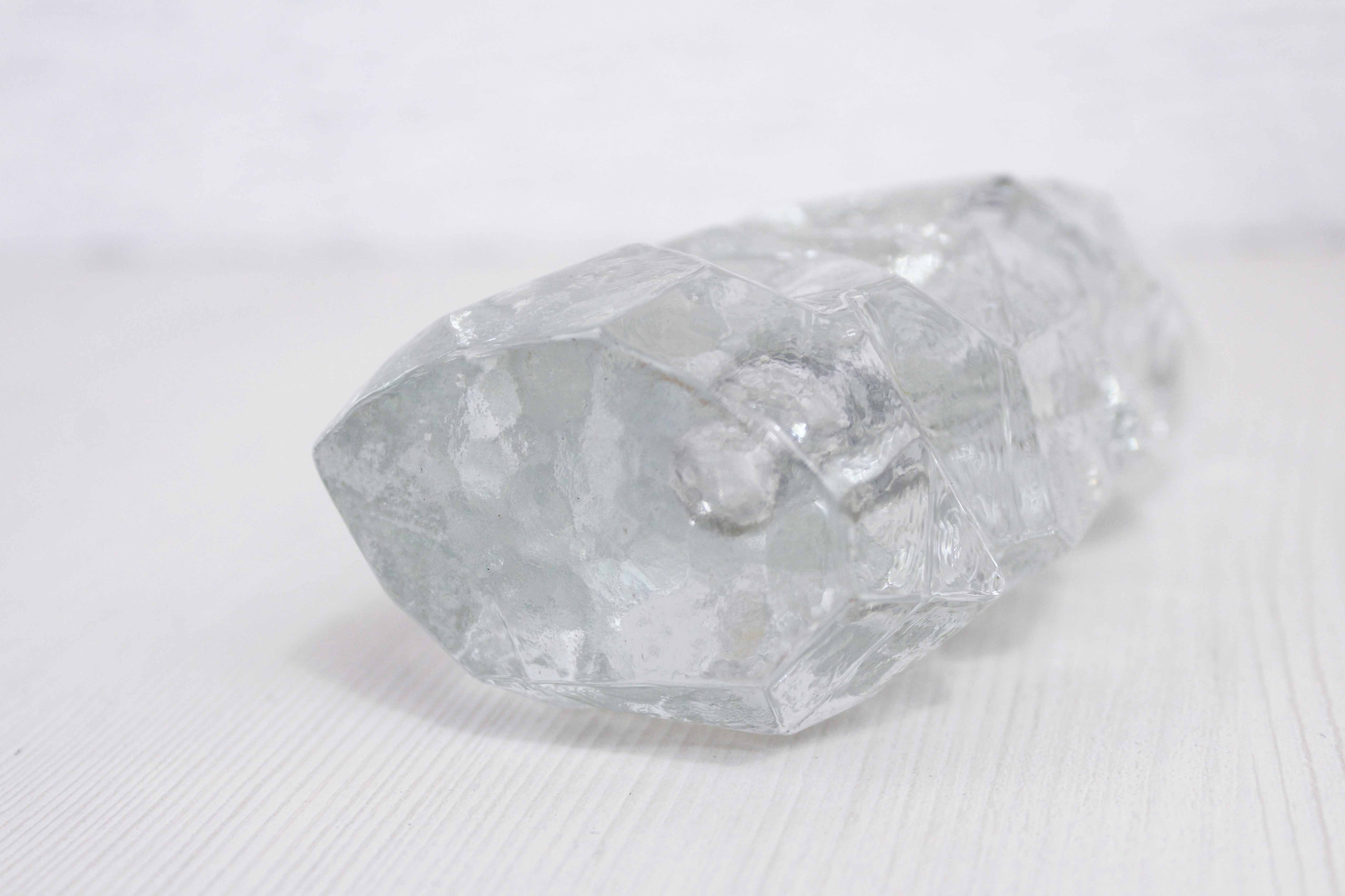 Soliflore "ice" glass 70s