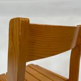 Vintage Pinewood dining chair 70's minimalist design