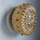 Prisma round ceiling lamp/wall lamp in vintage glossy glass