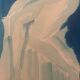 Monochrome blue watercolour tableau collection "blue lady" the pose, signed.