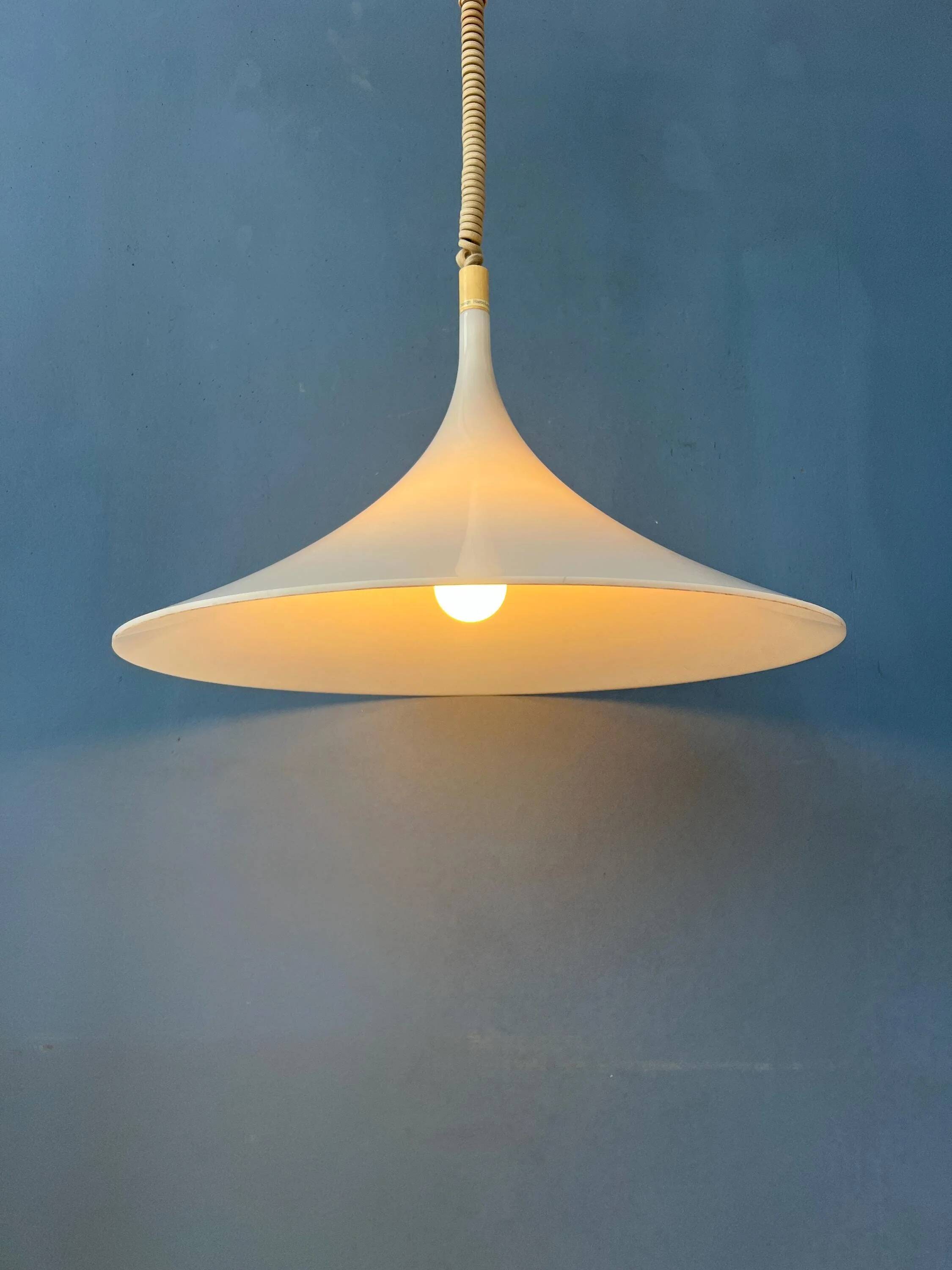 Vintage plexiglass "witch hat" pendant light