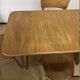 Vintage wooden table and 4 chairs set