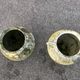 Pair of vintage planters tripodes pot potron fibro cement 1960 garden