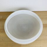 50s round wall light in metal and opaline, ceiling light