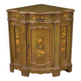 Painted corner cupboard in Venetian style of the 20th century