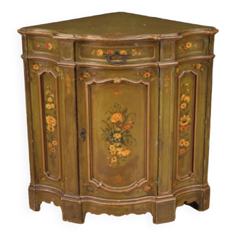 Painted corner cupboard in Venetian style of the 20th century