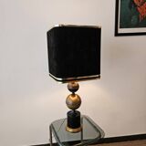 70s lamp in 70s Hollywood Regency design