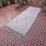 Moroccan Beni Ouarain hallway carpet berber 283 x 100