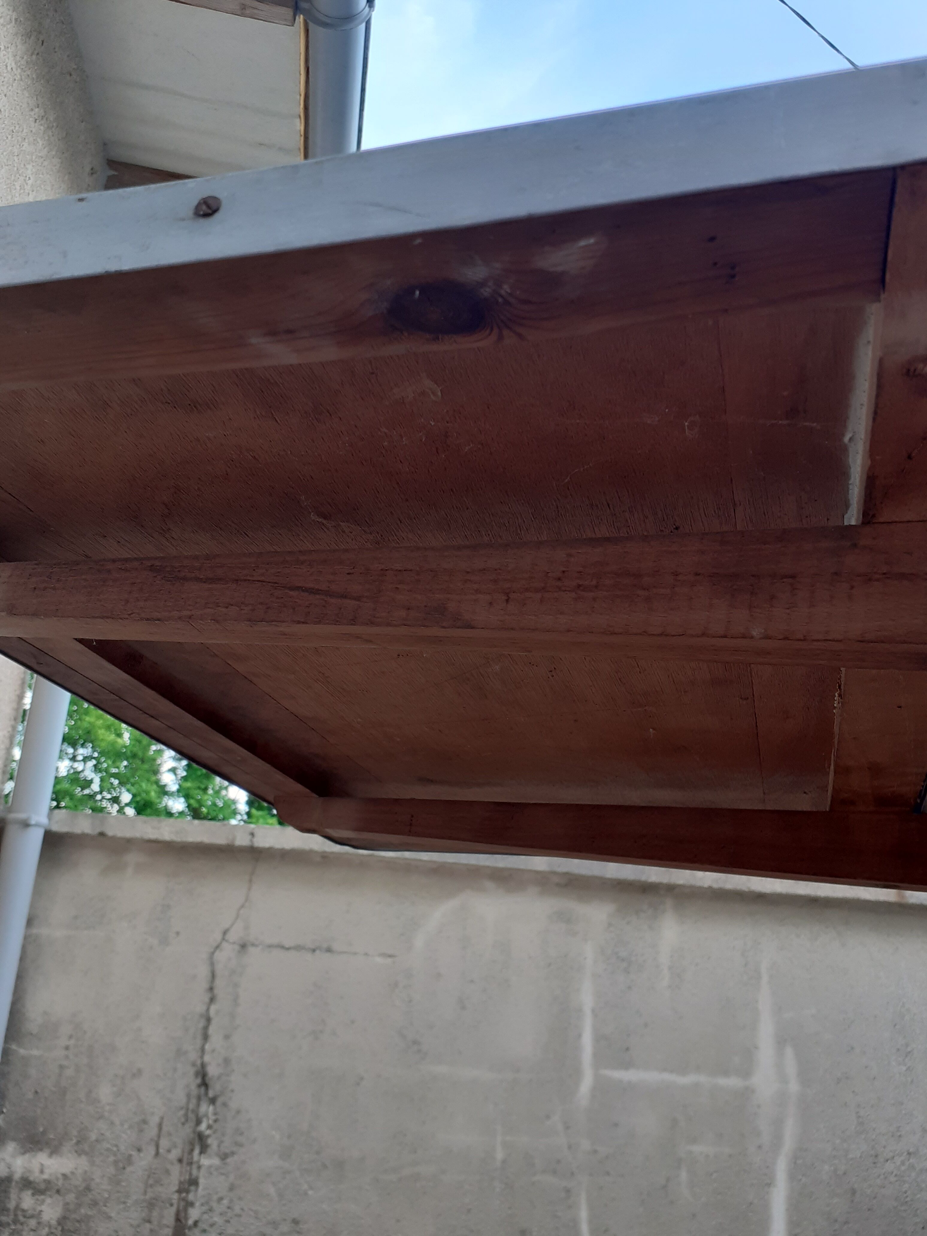 Vintage wooden formica kitchen table