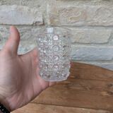 Antique crystal glass goblet signed Baccarat model Diamonds Pierreries H