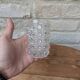 Antique crystal glass goblet signed Baccarat model Diamonds Pierreries H