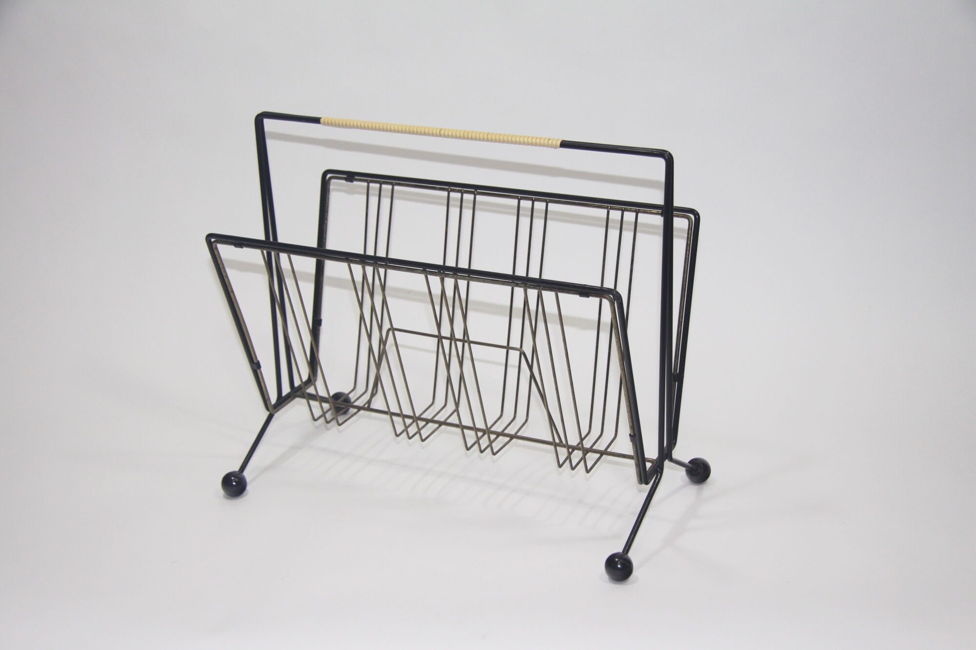 Metal newspapers rack,holder,  1960's