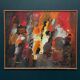 Original Swedish Oil on Panel – “Composition” by Kulo Green (1913–1972) – Signed – Vintage & Framed