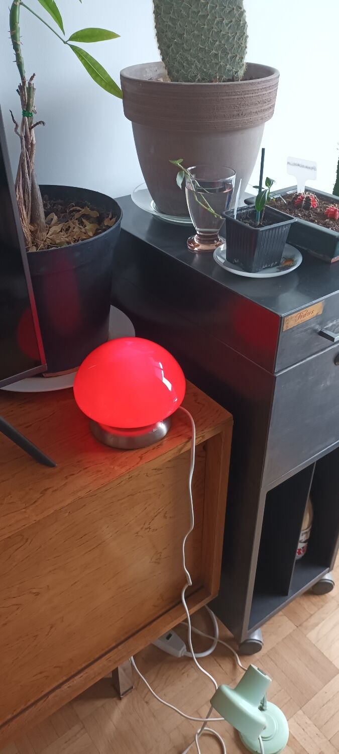 Vintage UFO mushroom lamp