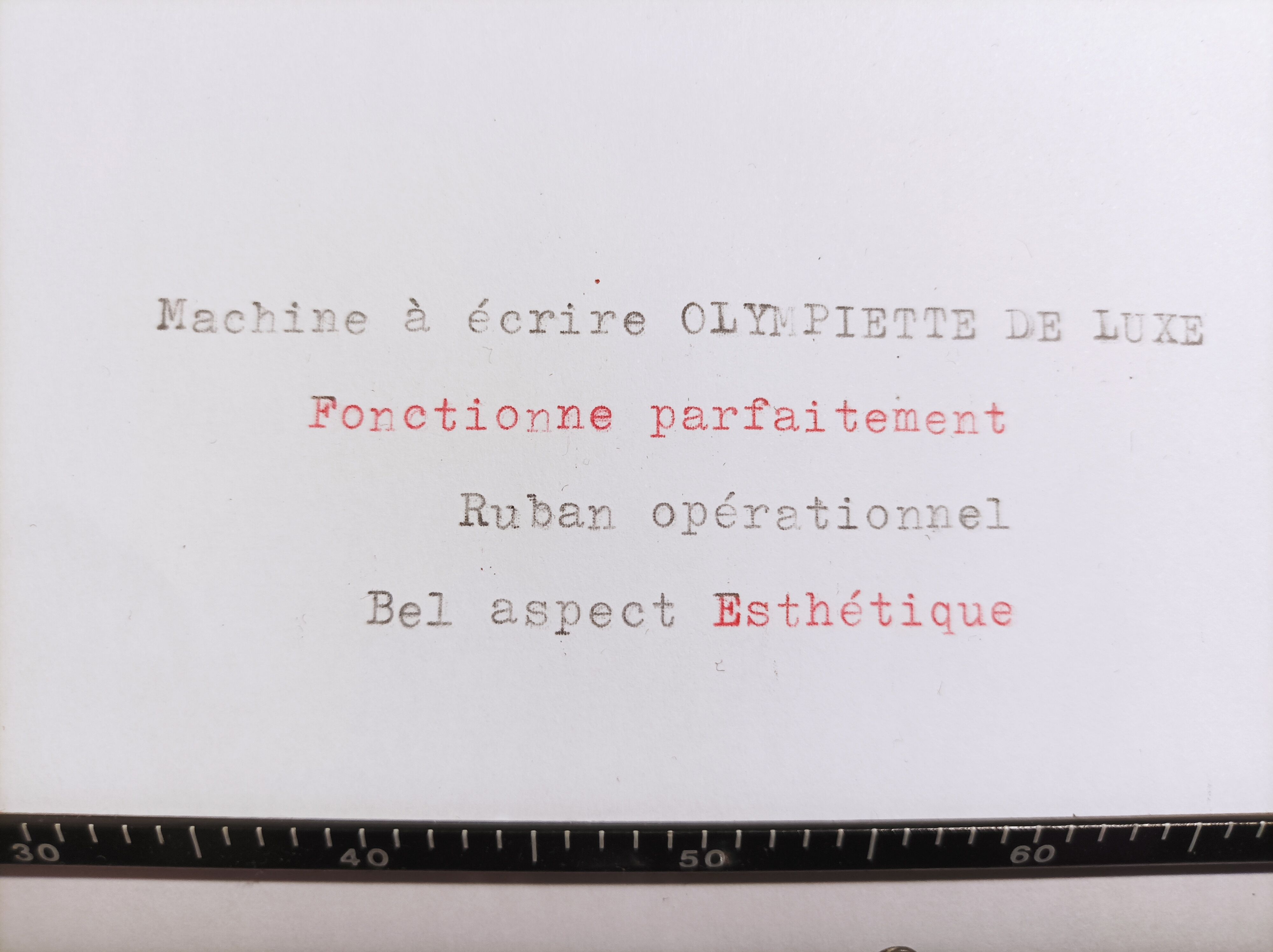 White Luxury Olympia Typewriter