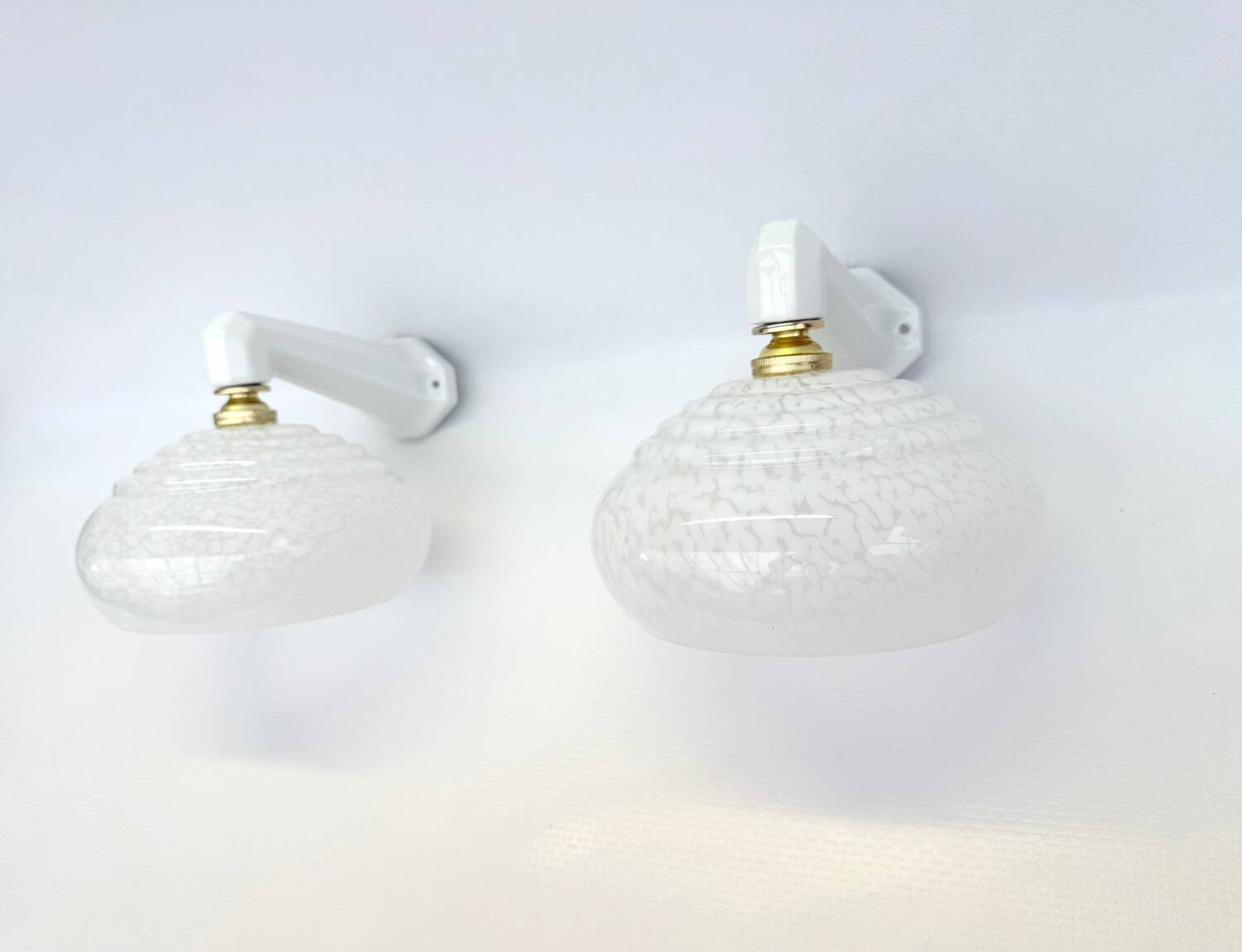 Antique porcelain wall lights