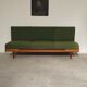 Green folding bench sofa by UP Zavody 1970
