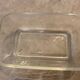 Old butter dish with glass cow decor brand duralex vintage 1970s