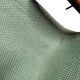 Metal and green fabric armchair