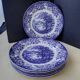 6 Broad Hurst Staffordshire English porcelain dinner plates