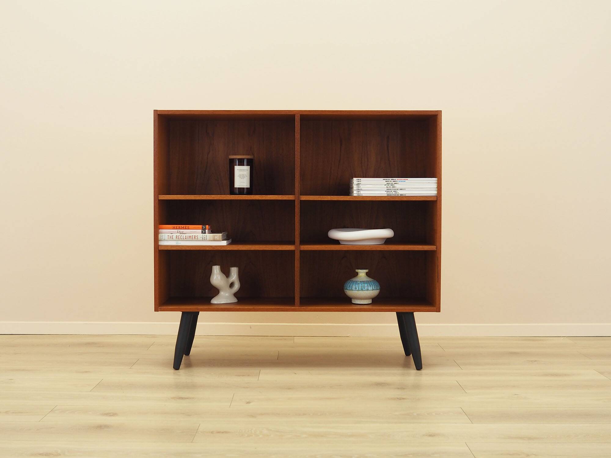 Teak shelving unit, Danish Modern 1960s