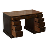 Victorian desk with two columns, hardwood, with VR locks, 1860.