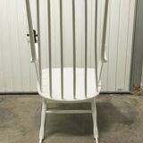 Grandessa rocking chair in white beech by Lena Larsson 1960 for Nesto