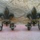 Paire d'appliques "aux fleurs de lys"